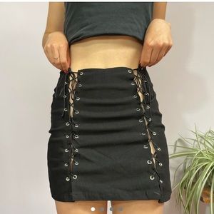 OMIGHTY XTINA Lace-Up Skirt RARE